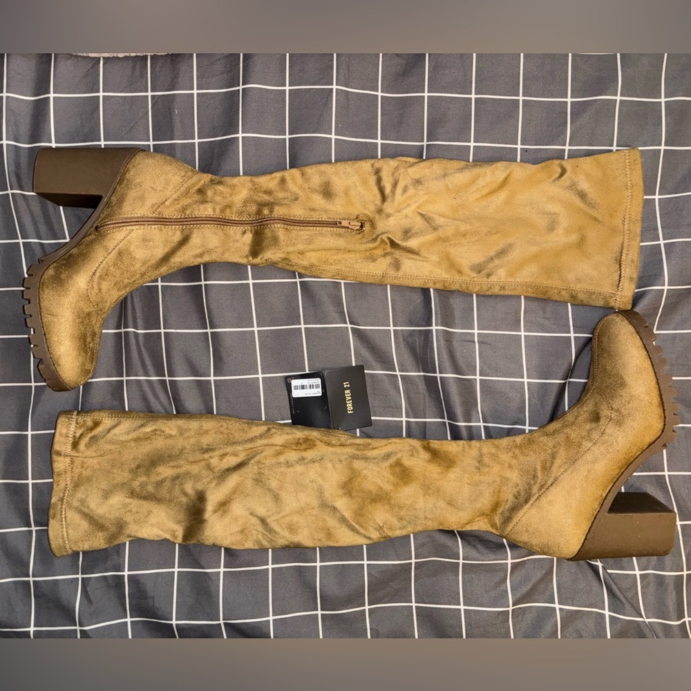Tan Over-the-Knee Boots